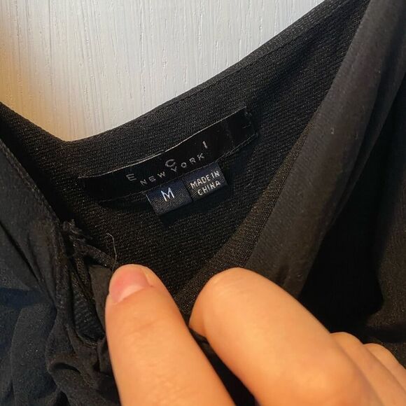 Satin Black Night-Out Top - Picture 5 of 7